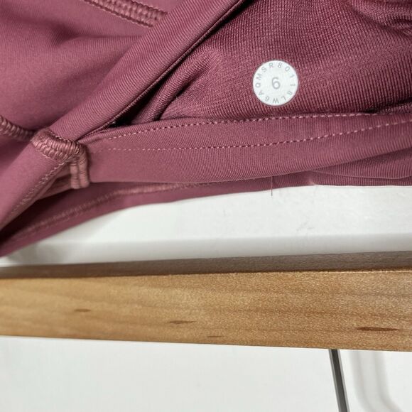Lululemon Train Times Crop 21” So Merlot Pink Womens 6 Cropped Leggings - Picture 8 of 8